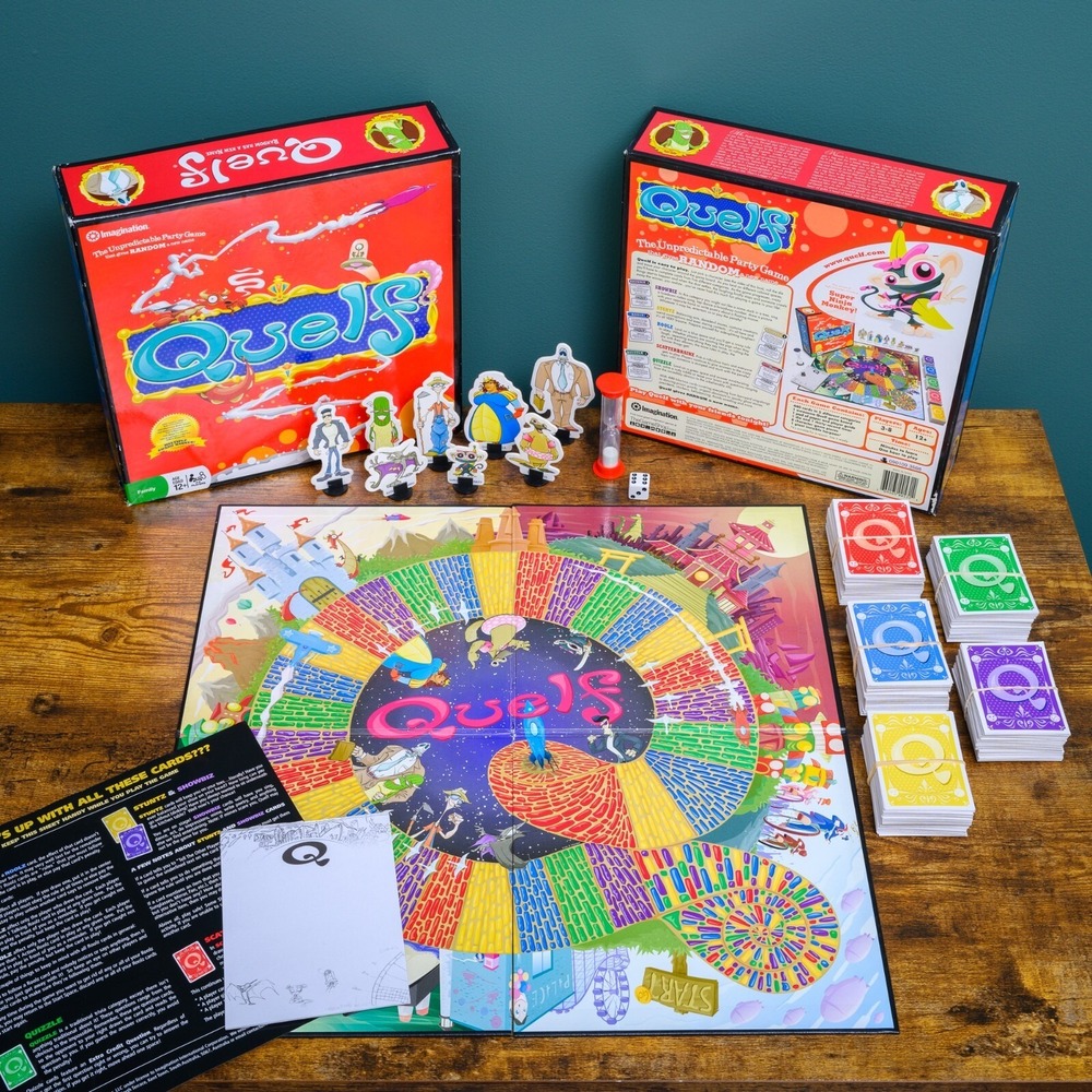 Quelf The Unpredictable Party Game 2009 Family Fun Board Game Complete